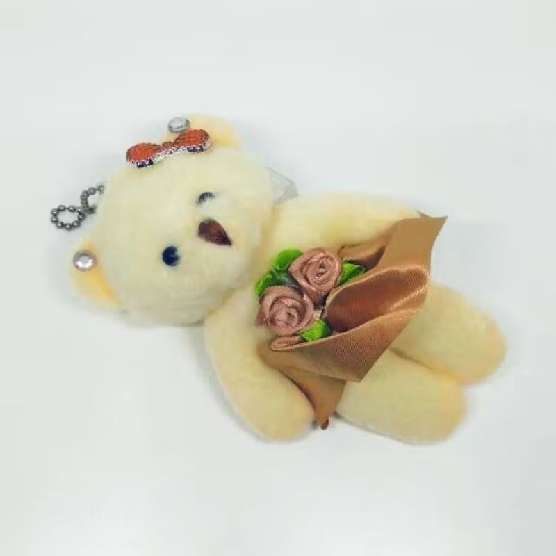 BONEKA TEDDY MINI LUCU PLUS GANTUNGAN