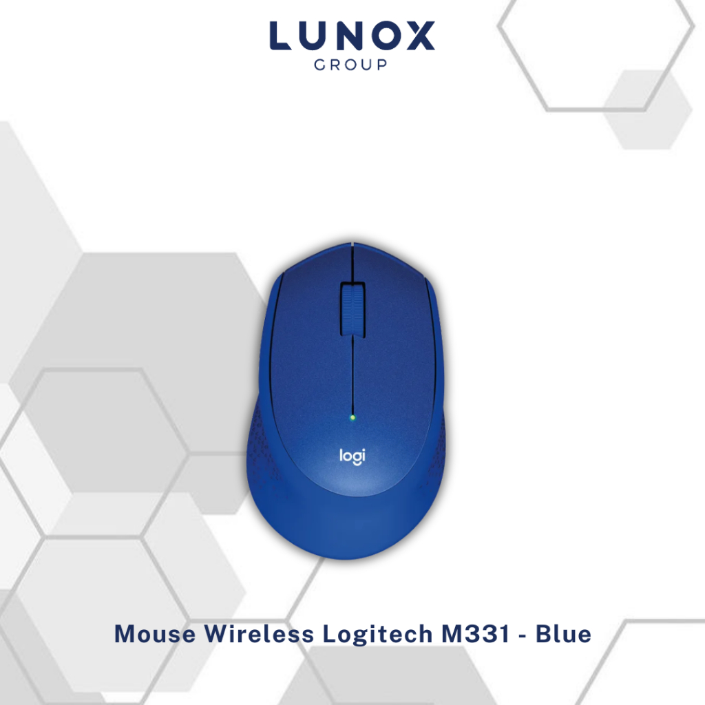 Logitech M331 Mouse Wireless Silent Click - Blue