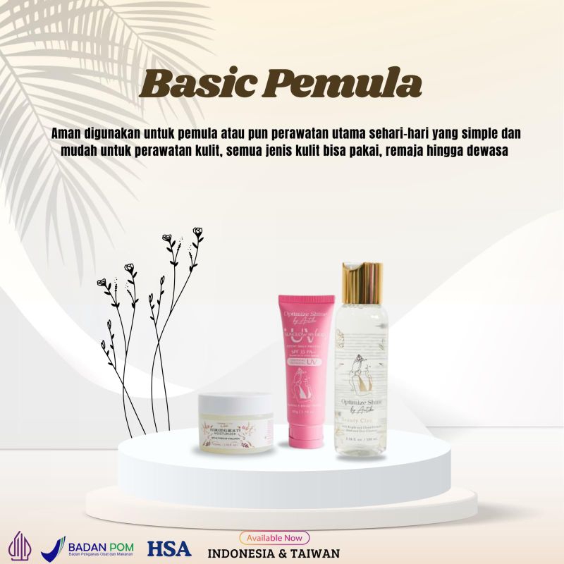 [OPTIMIZE SHINE] PAKET BASIC PEMULA|| UNTUK SEMUA JENIS KULIT