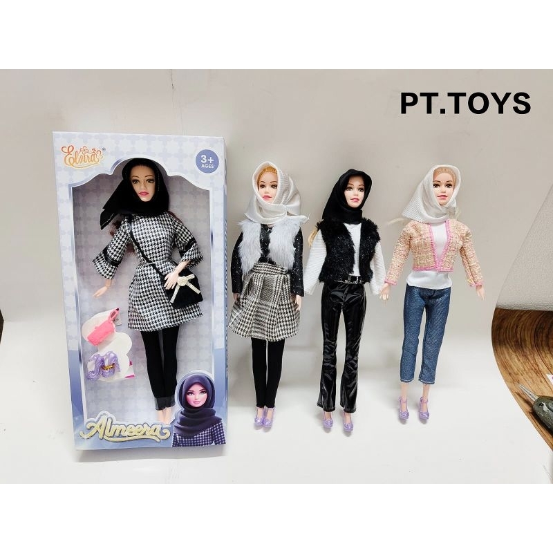 𝙋𝙏 𝙏𝙊𝙔𝙎 - Boneka Hijab 𝘼𝙇𝙈𝙀𝙀𝙍𝘼 / Bahan 𝙆𝘼𝙍𝙀𝙏 / 𝘽𝙊𝙉𝙀𝙆𝘼 𝙃𝙄𝙅𝘼𝘽 𝙁𝘼𝙎𝙃𝙄𝙊𝙉