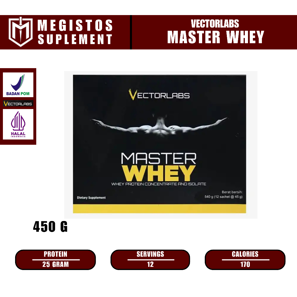 Vectorlabs Master Whey 450gr 12 saset sachet