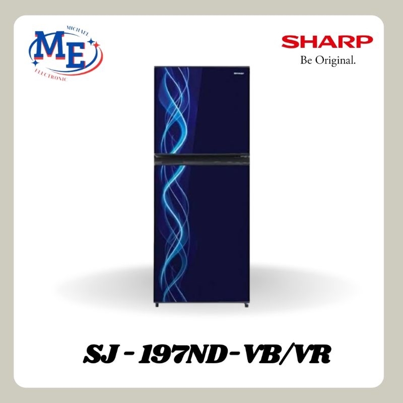 kulkas sharp 2pintu SJ-197ND-VB/VR (172L)