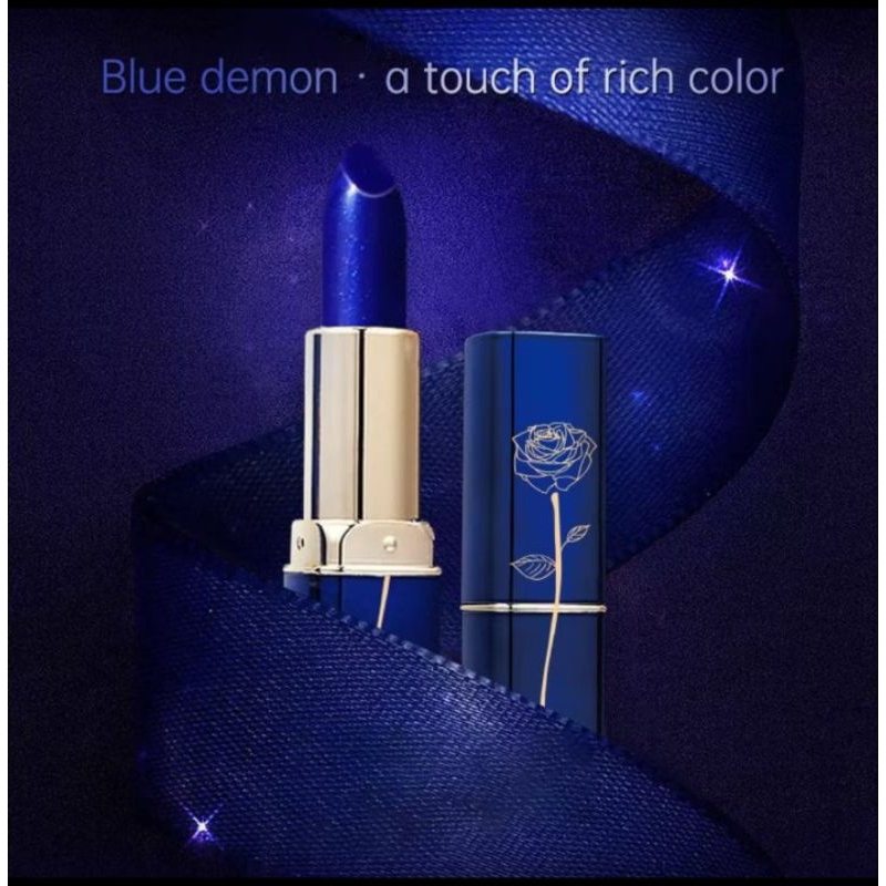 Blue Lipstik Matte Lexxcoco