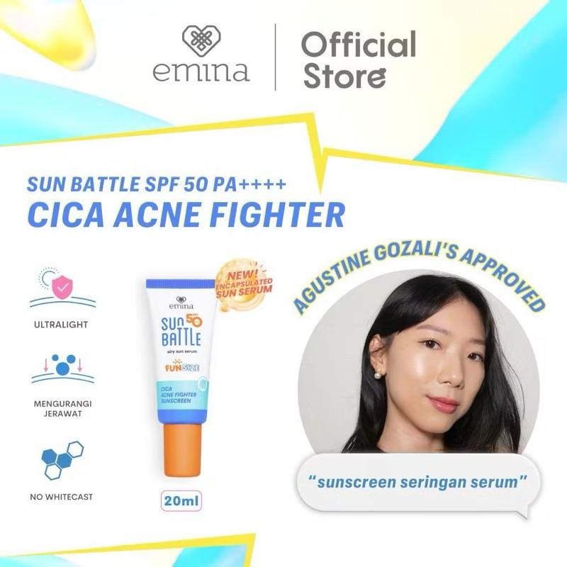 Emina Sun Battle Fun Size 50Pa+++ 20ml