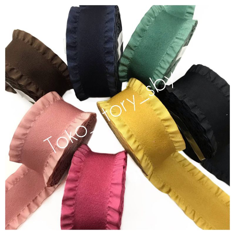1 YARD - PITA RUFFLE SATIN 3,8CM