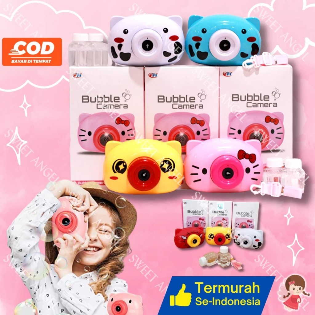 Mainan Bubble Camera Dus Busa Kamera Bubble Gelembung
