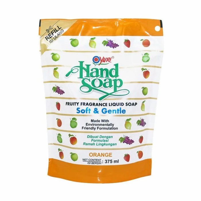 Hand Soap Pouch Orange 375 ml