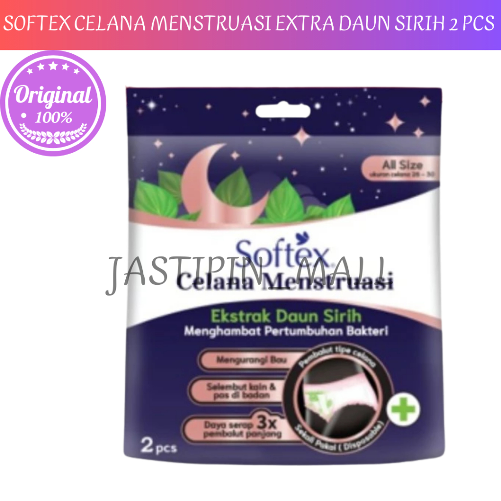 SOFTEX CELANA MENSTRUASI DAUN SIRIH 2S