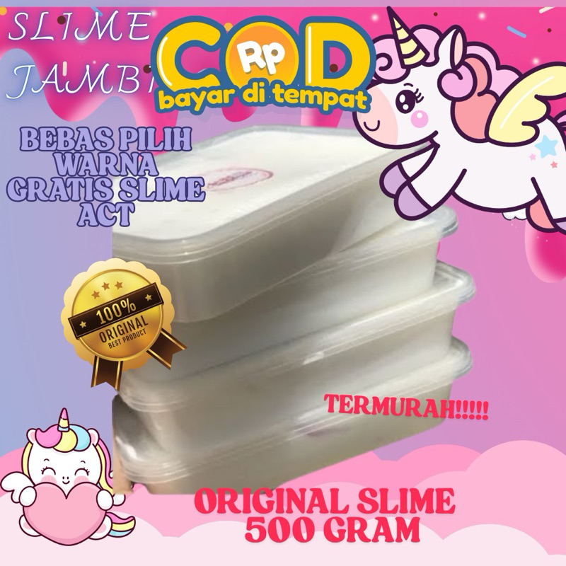 SLIME 500GR | GRATIS SLIME ACT BUBUK