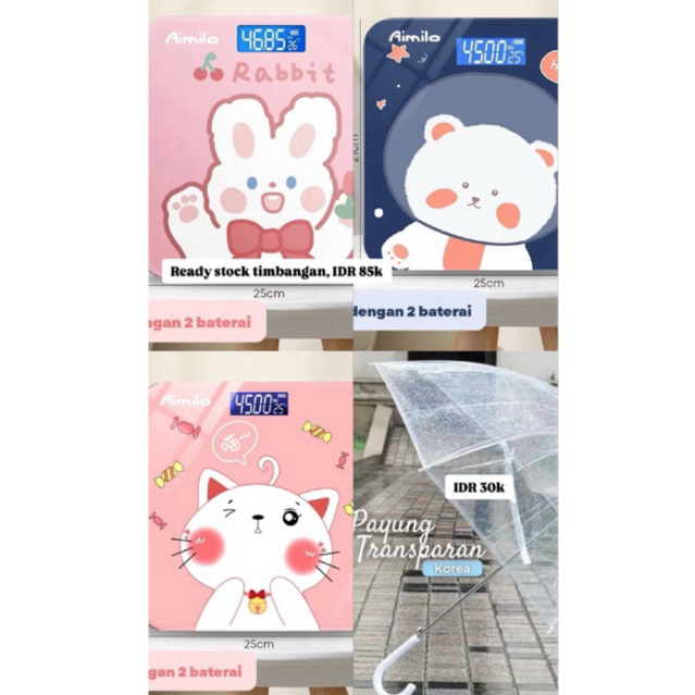 Timbangan digital karakter