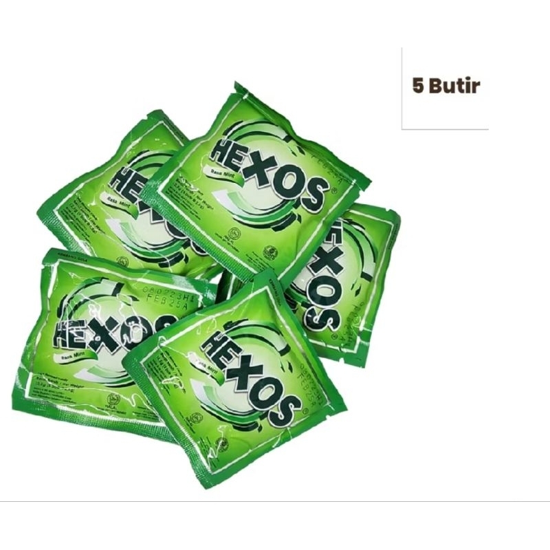 PERMEN HEXOS  2 SACHET | 10 BUTIR