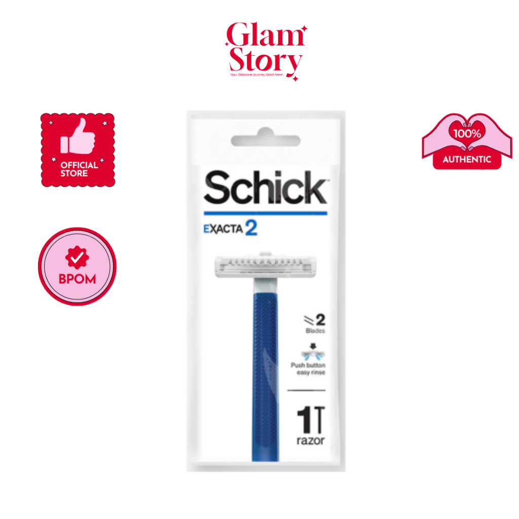 Schick Exacta 2 Reguler Hanger Biru