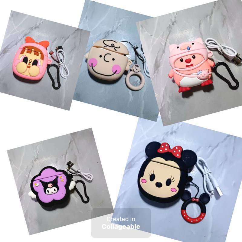 Earphone Bluetooth Softcase Karakter