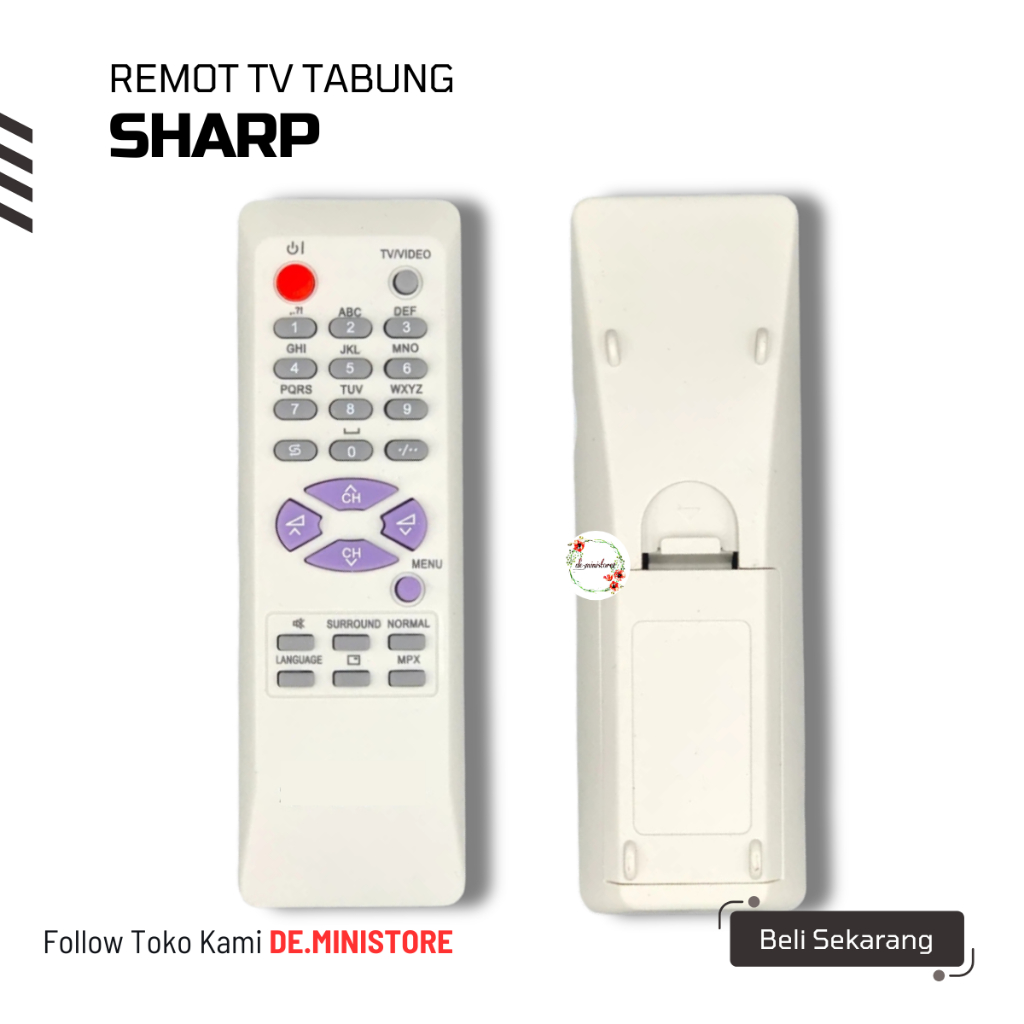 Remot Remote TV Sharp Tabung GA368SA Universal