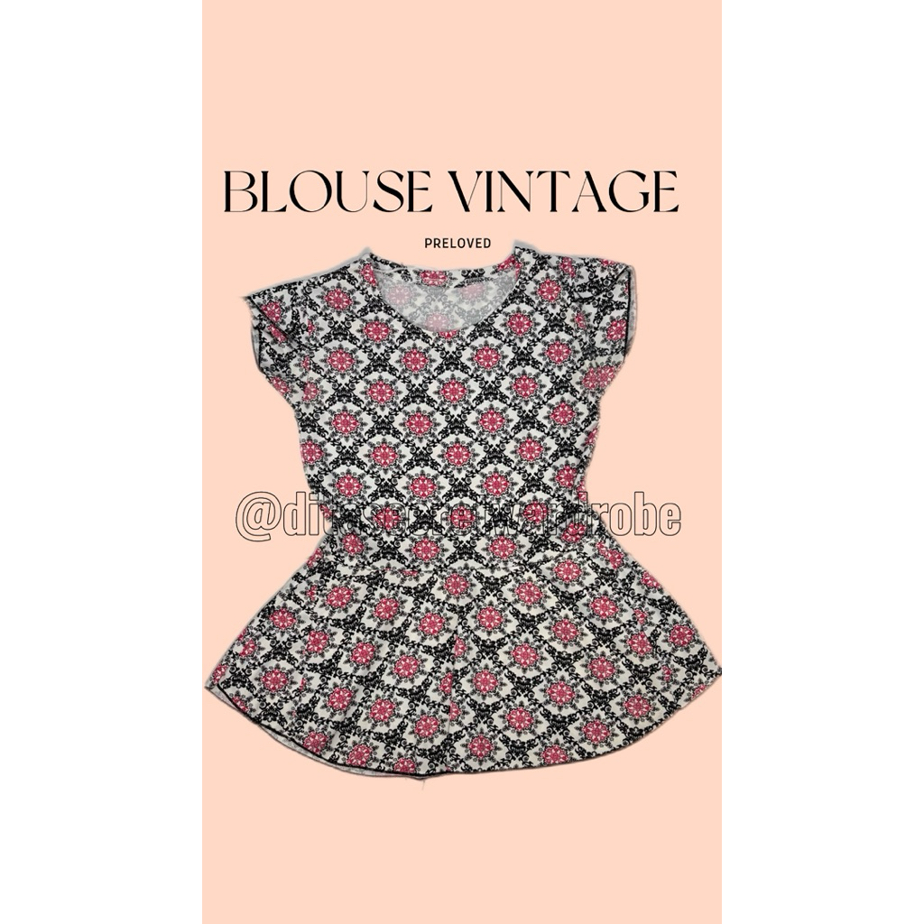 Preloved BLOUSE VINTAGE / ATASAN