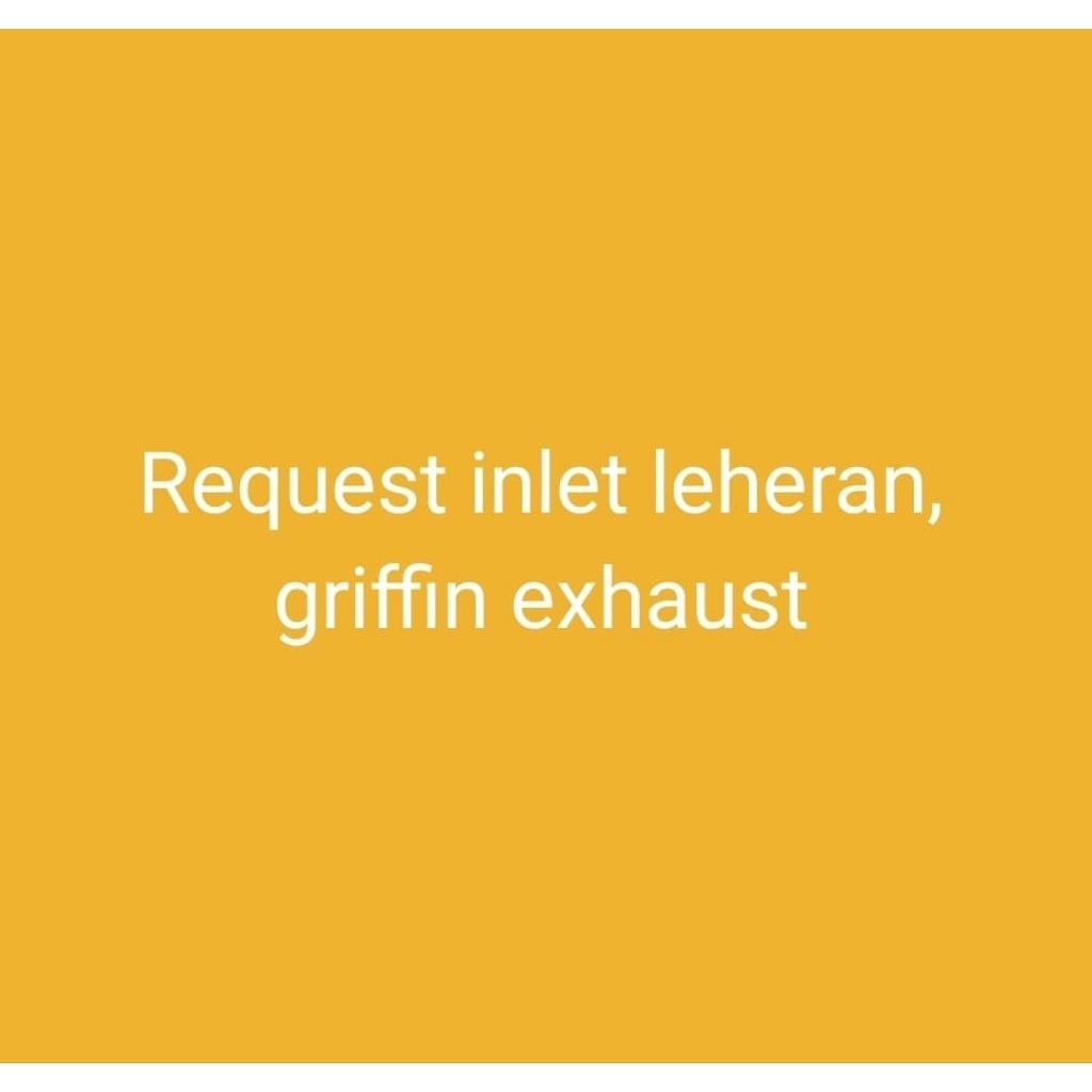 Request leher Griffin exhaust