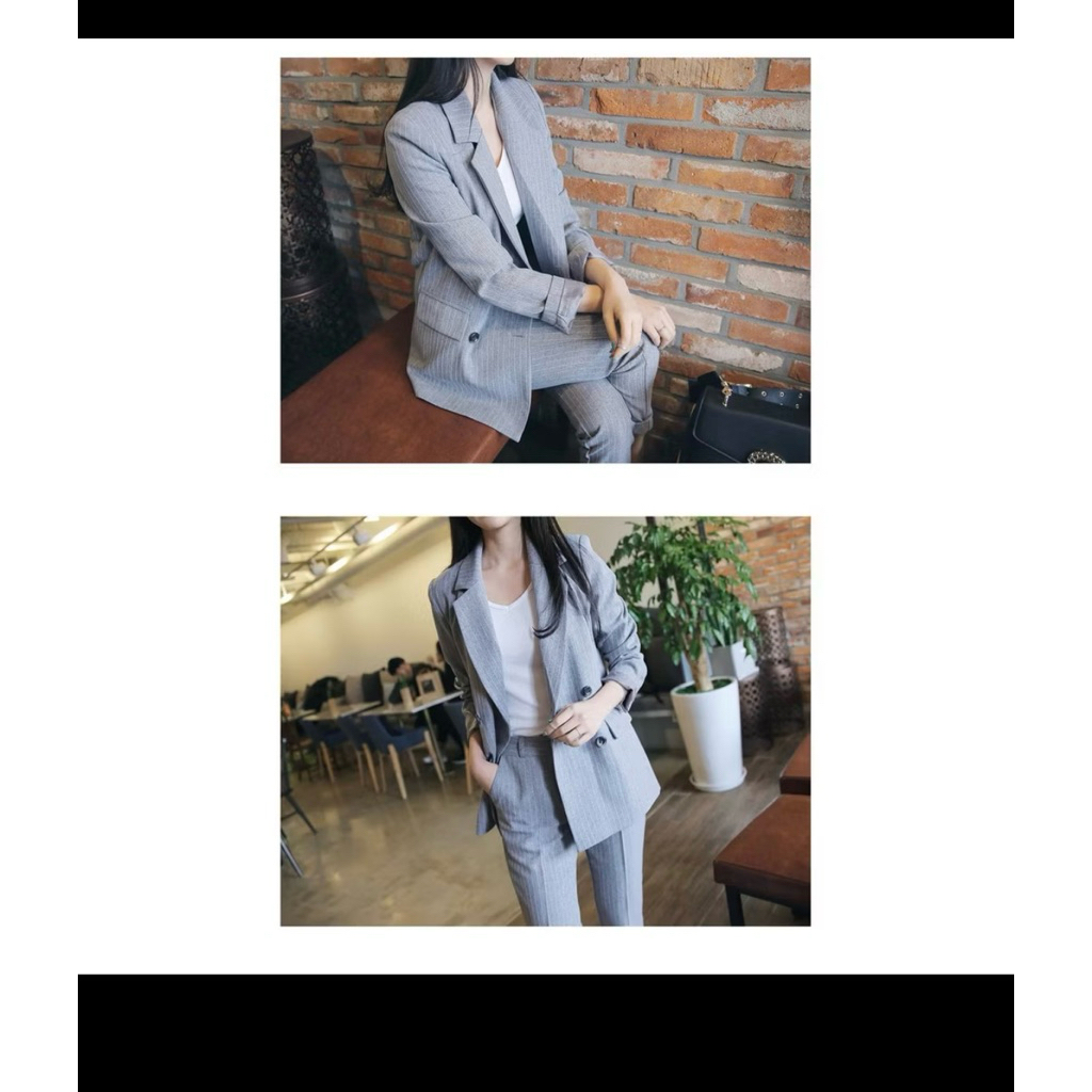 blazer set celana ukuran M