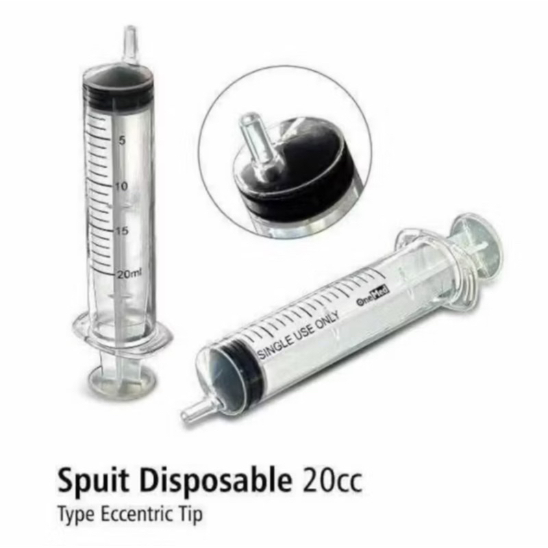 Disposable Syringe Spoit Onemed 20cc Eccentric Tip