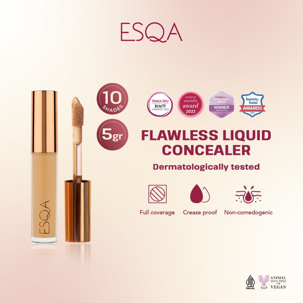 Esqa Flawless Liquid Concealer - Caramel 5gr