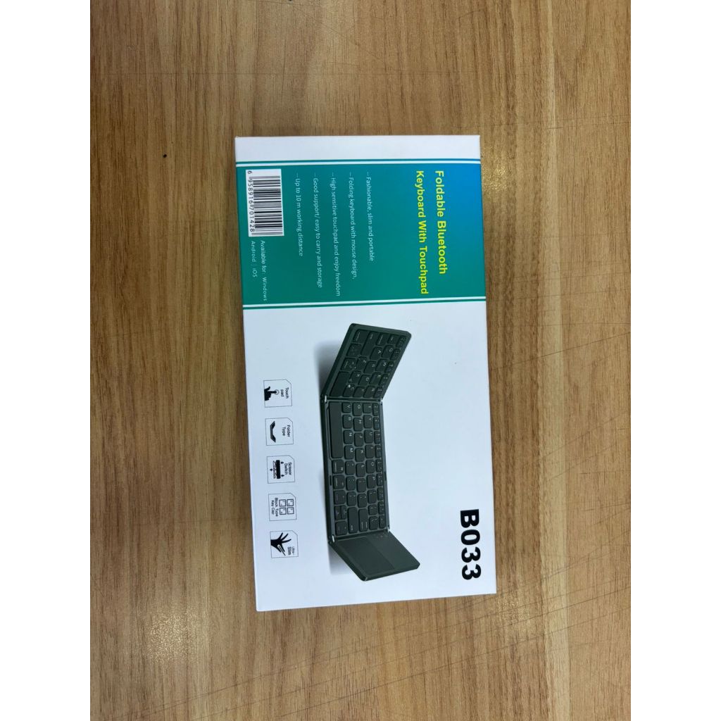 FOLDADBLE KEYBOARD BLUETOOTH WITH TOUCHPAD BERGARANSI