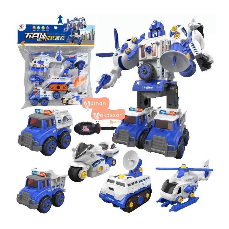 DIY 5in1 ASSEMBLING POLICE FORCE RL589-16B