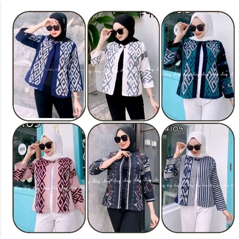 Outer Tenun - Blazer Tenun - Outer Etnic - Outer Kerja