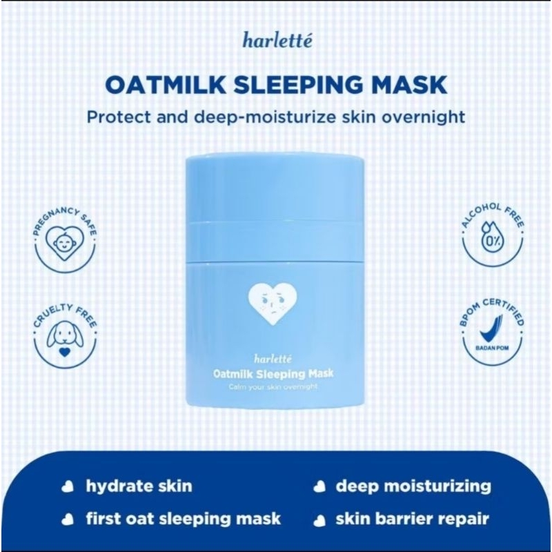 Harlette Oatmilk Sleeping Mask