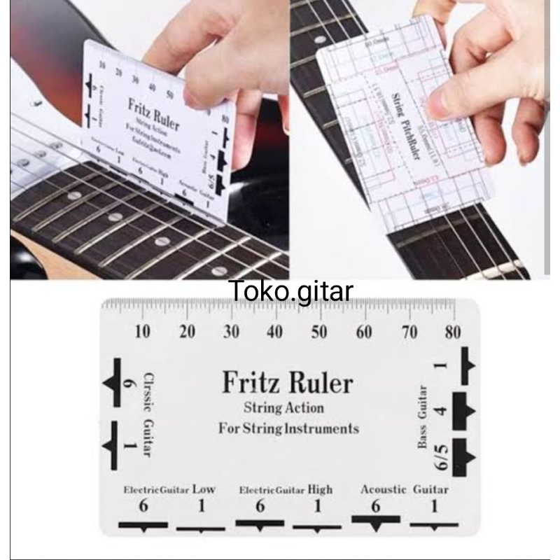 FRITZ RULER STRING ACTION PITCH RULER ACTION STRINGS GITAR