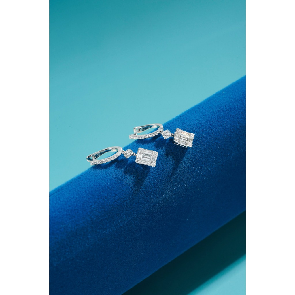 Natural Diamond Earring - 221120118
