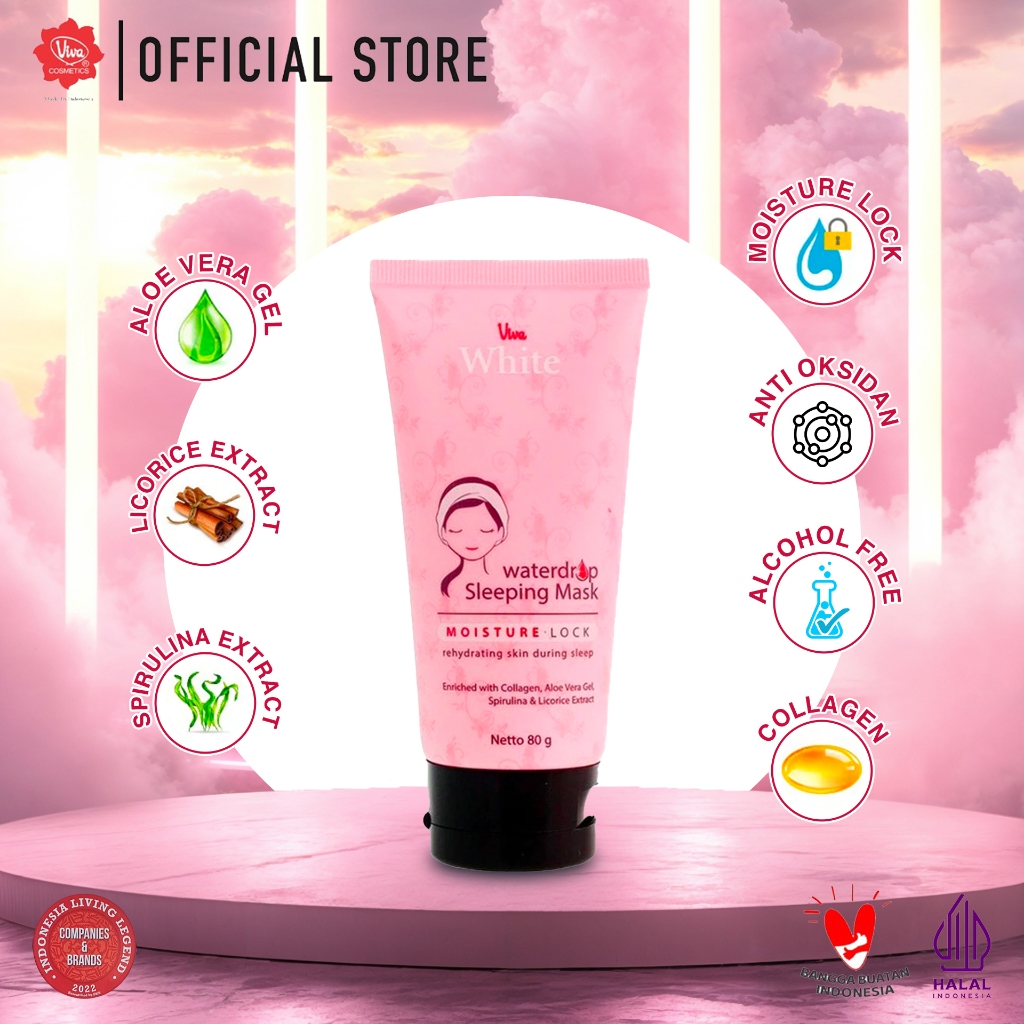 Viva White Waterdrop Sleeping Mask