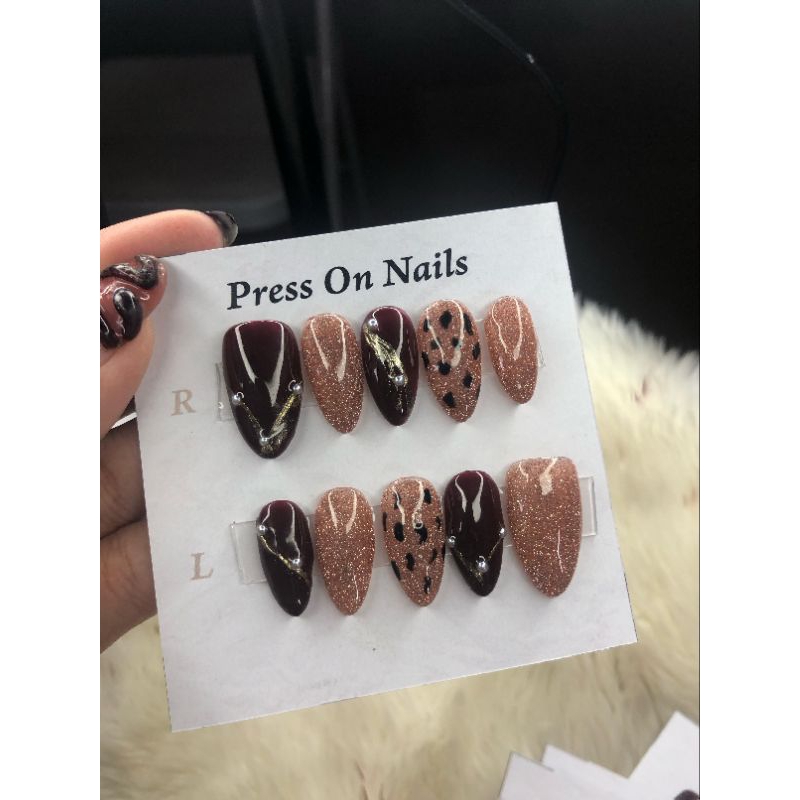 PRESS ON NAILS HANDMADE||free lem&toolkit