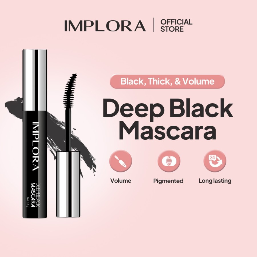 IMPLORA Deep Black Mascara Waterproof