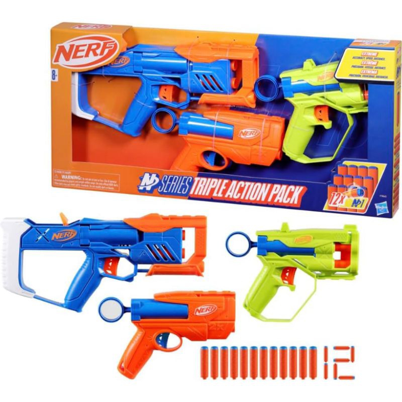 Nerf N series triple action pack 3 blaster original