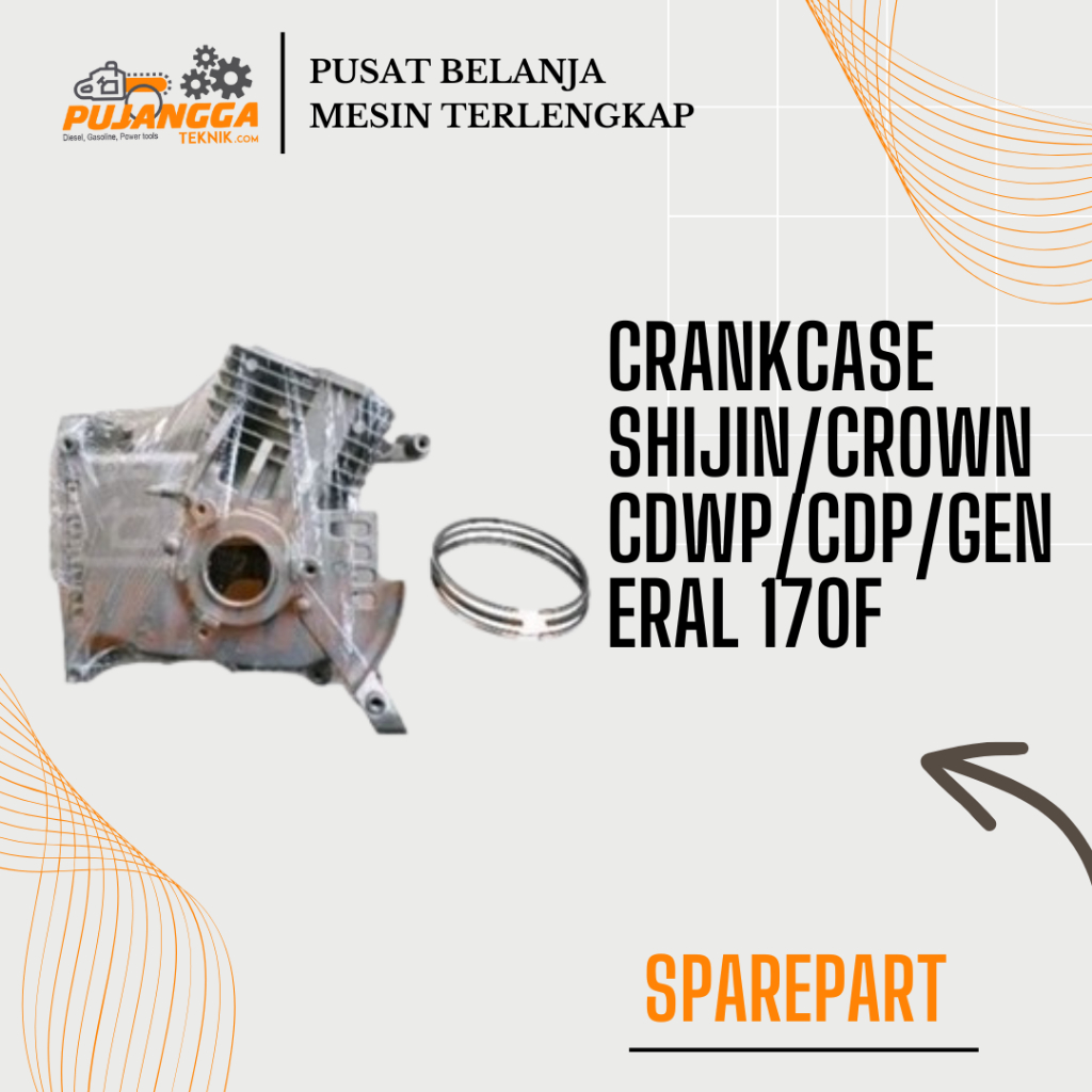 CRANKCASE SHIJIN/CROWN CDWP/CDP/GENERAL 170F