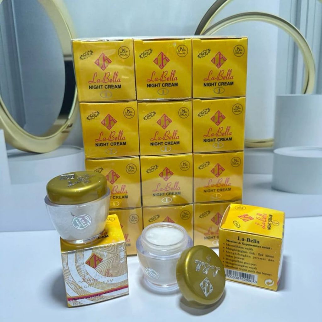 12pcs Cream Labella Gold Malam