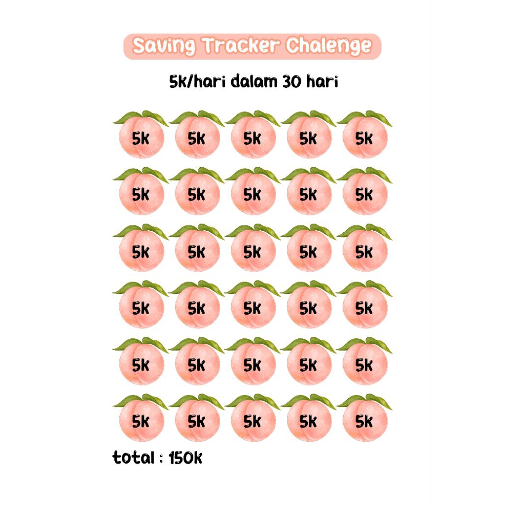 Saving Challenge 30 hari