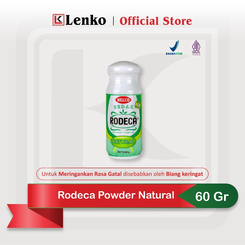 Nellco Bedak Rodeca Natural (60 gr)