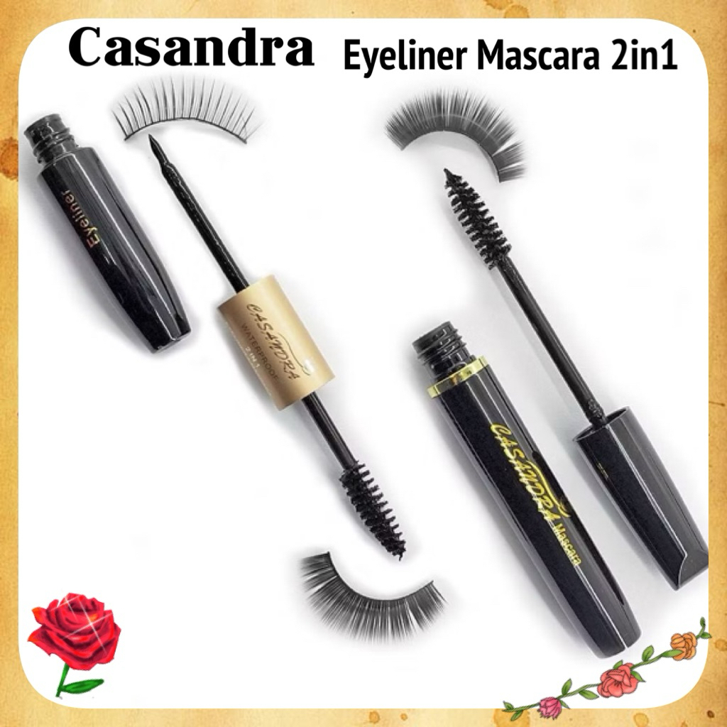 CASANDRA EYELINER MASCARA 2in1