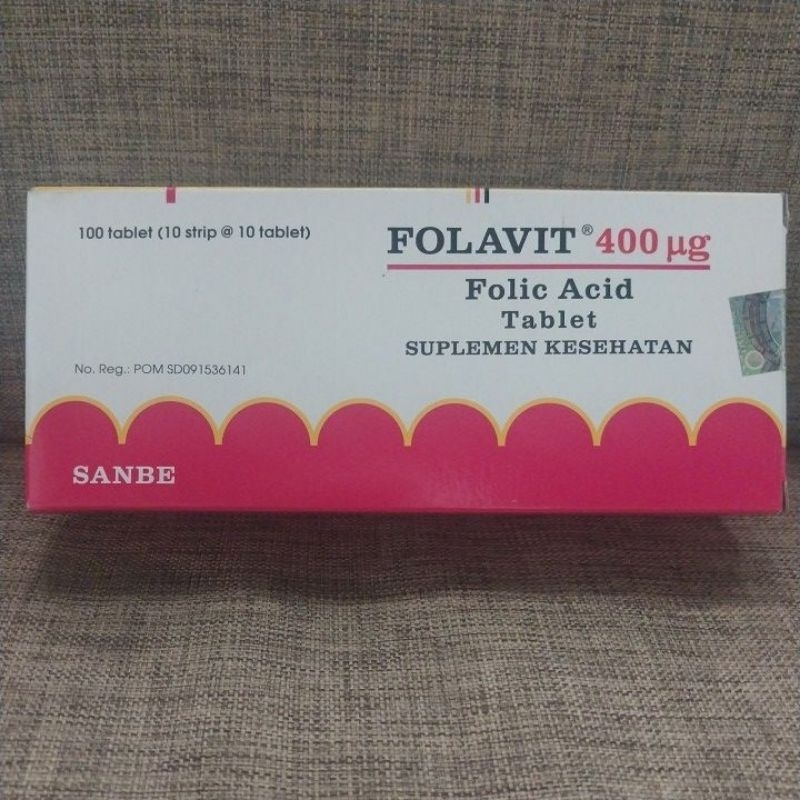 folavit 400mg box isi 100 tablet