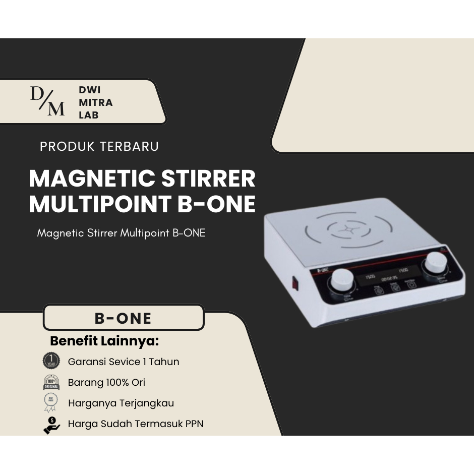 Magnetic Stirrer Digital Multipoint With Timer, 1 Stirrer B-One