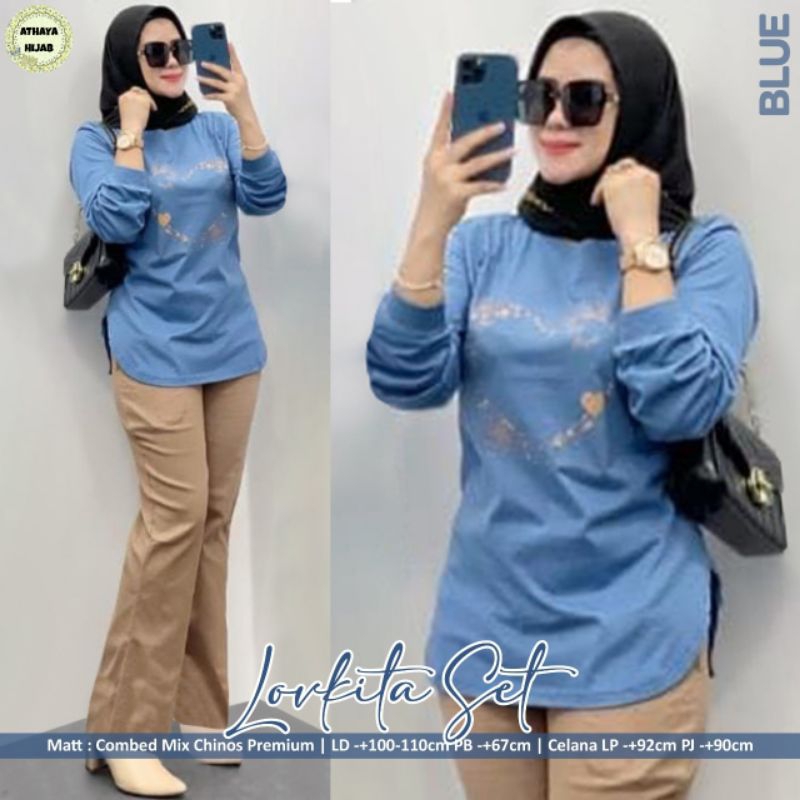 lovkita set combed mix chinos