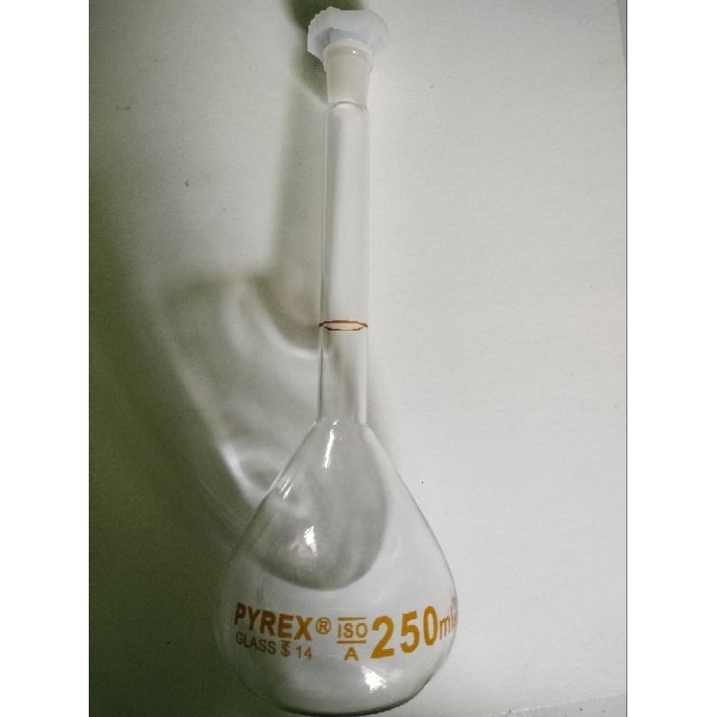 labu ukur 250ml coklat pyrex