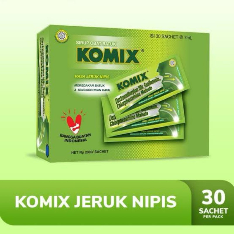 Komix jeruk nipis BOX 30 Sachet