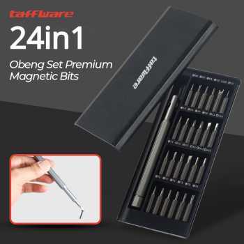 Obeng Set Premium Precision Screwdriver Magnetic Bits 24in1