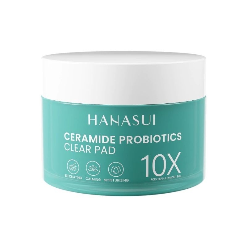 HANASUI CERAMIDE PROBIOTICS CLEAR PAD 10X