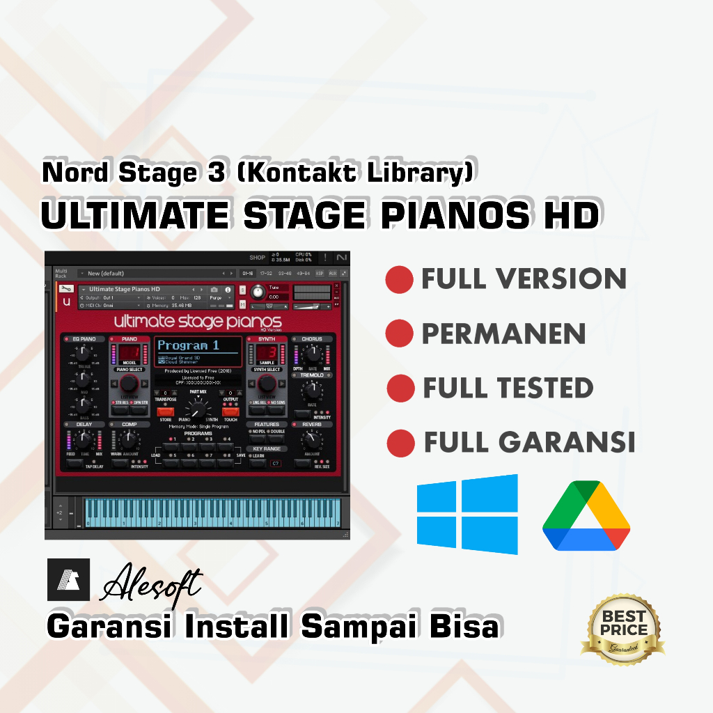Ultimate Stage Pianos HD KONTAKT Library Full Version + Video Installasi