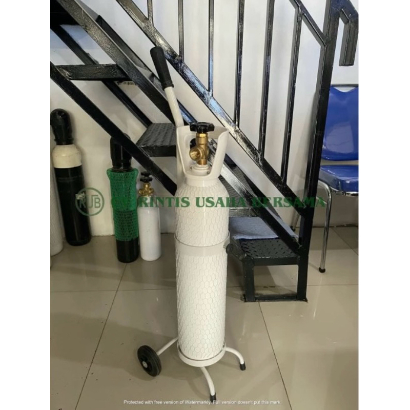 Tabung Oksigen 1m3 + Trolley