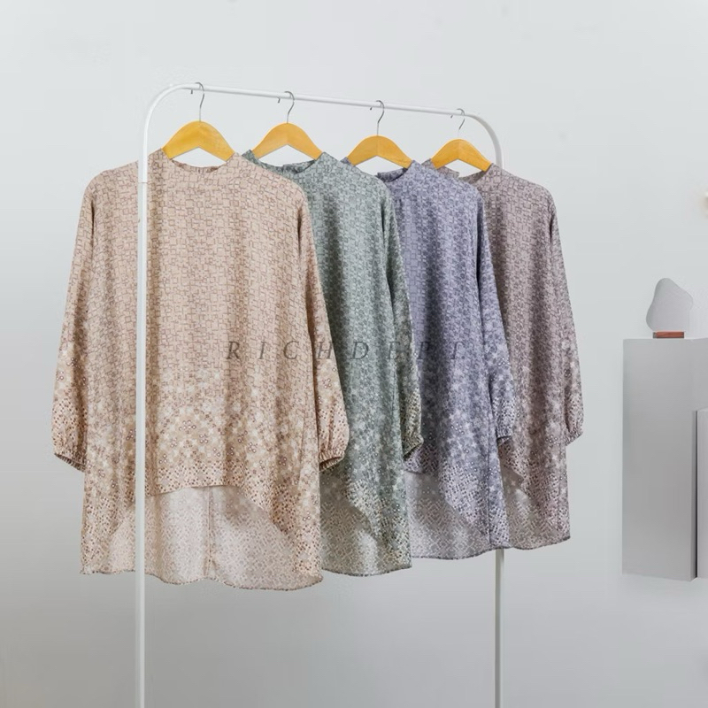 Tunik Satin Abu
