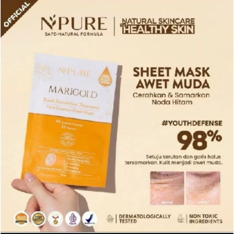npure marigold sheetmask