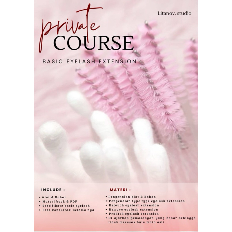 EYELASH EXTENSION PRIVATE COURSE